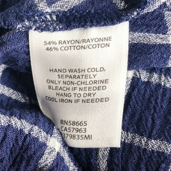 BP Crop Top Tiered Gingham Print Blue (Q39) - Picture 3 of 5